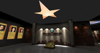 现代禁毒展厅3D模型下载